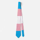 Transgender Pride Flag Stropdas (Voorkant)