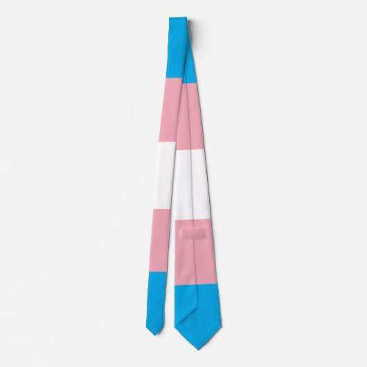 Transgender Pride Flag Stropdas (Achterkant)