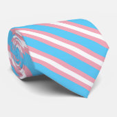 Transgender Pride Flag Stropdas (Opgerold)