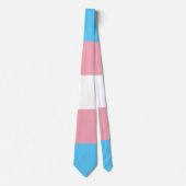 Transgender Pride Flag Stropdas (Voorkant)