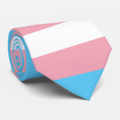 Transgender Pride Flag Stropdas (Opgerold)