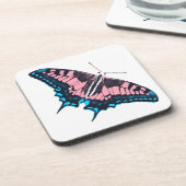 Transgender Pride Flag Swallowtail Butterfly Bier Onderzetter (Linkerzijde)