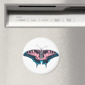 Transgender Pride Flag Swallowtail Butterfly Magneet (Insitu (Vaatwasser))