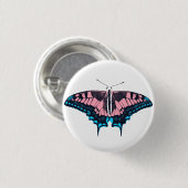 Transgender Pride Flag Swallowtail Butterfly Ronde Button 3,2 Cm (Voorkant /achterkant)