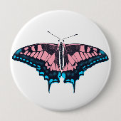 Transgender Pride Flag Swallowtail Butterfly Ronde Button 4,0 Cm (Voorkant)