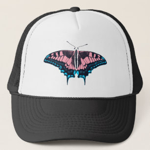 Transgender Pride Flag Swallowtail Butterfly Trucker Pet