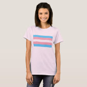 Transgender Pride Flag T-shirt (Voorkant volledig)