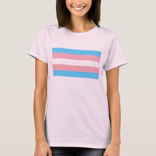 Transgender Pride Flag T-shirt (Voorkant)