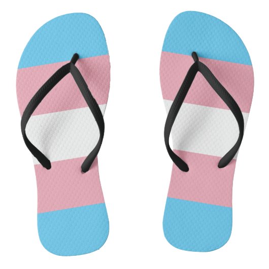 Transgender Pride Flag Teenslippers (Voetbed)