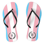 Transgender Pride Flag Teenslippers (Voetbed)