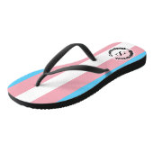 Transgender Pride Flag Teenslippers (Schuin)