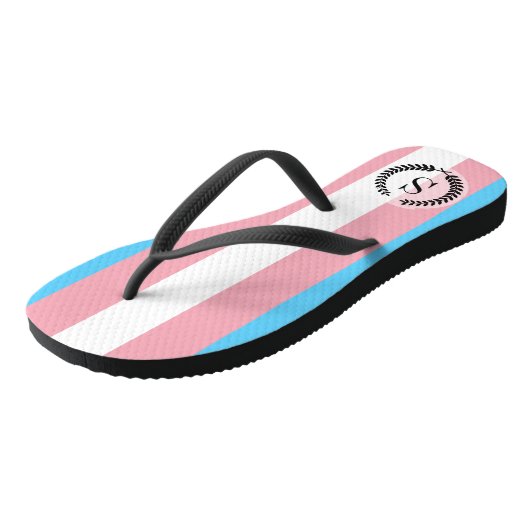 Transgender Pride Flag Teenslippers (Schuin)