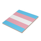 Transgender Pride Flag Tegeltje (Zijkant)