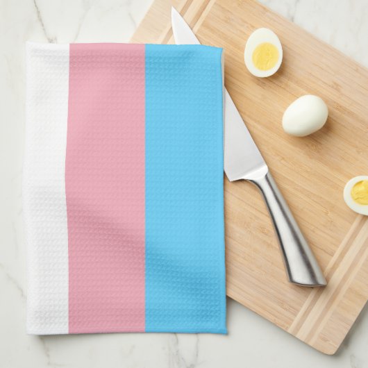Transgender Pride Flag Theedoek (Quarter Fold)