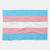 Transgender Pride Flag Theedoek (Horizontaal)
