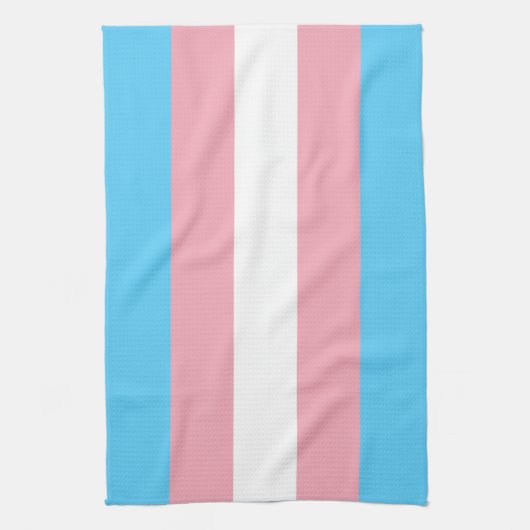 Transgender Pride Flag Theedoek (Verticaal)