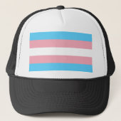 Transgender Pride Flag Trucker Pet (Voorkant)