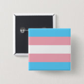 Transgender Pride Flag Vierkante Button 5,1 Cm (Voorkant /achterkant)
