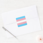 Transgender Pride Flag Vierkante Sticker (Envelop)