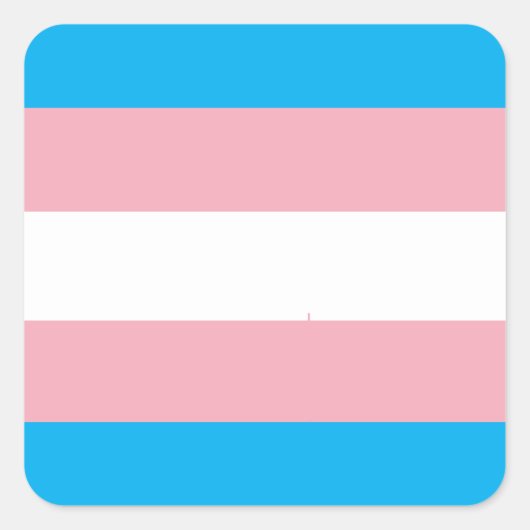 Transgender Pride Flag Vierkante Sticker (Voorkant)