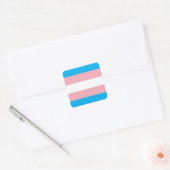 Transgender Pride Flag Vierkante Sticker (Envelop)