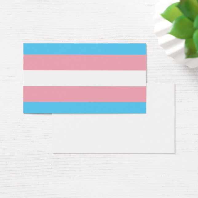 Transgender Pride Flag Visitekaartje (Bureau)