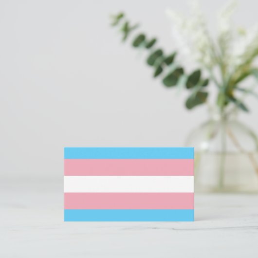 Transgender Pride Flag Visitekaartje (Staand voorkant)