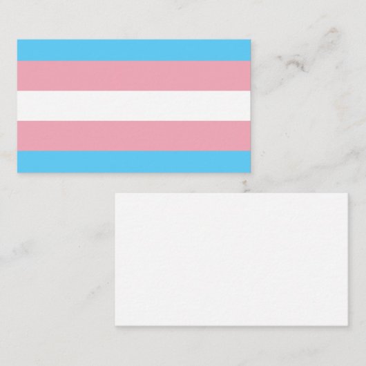 Transgender Pride Flag Visitekaartje (Voorkant / Achterkant)