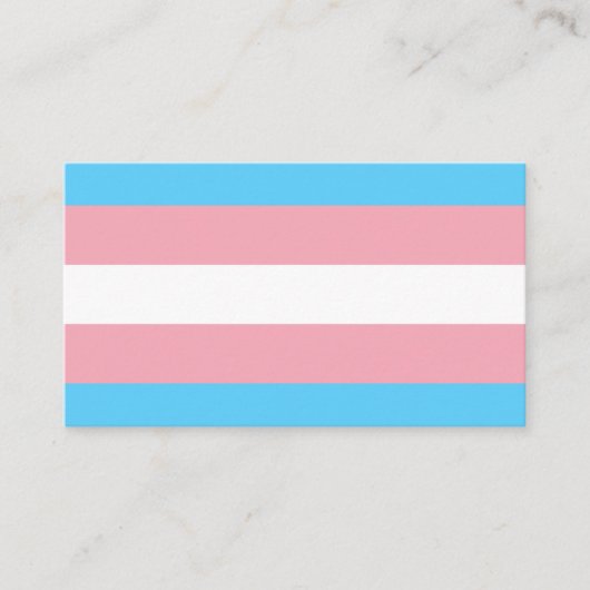 Transgender Pride Flag Visitekaartje (Voorkant)