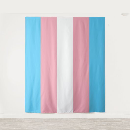 Transgender Pride Flag Wandkleed (Voorkant)