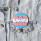 Transgender Pride Flag We zijn allemaal menselijke Ronde Button 7,6 Cm (In situ)