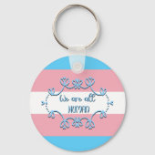 Transgender Pride Flag We zijn allemaal menselijke Sleutelhanger (Voorkant)