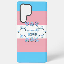 Transgender Pride Flag We zijn allemaal mensen Samsung Galaxy Hoesje