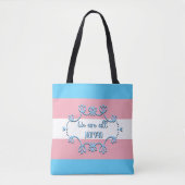 Transgender Pride Flag We zijn allemaal mensen Tote Bag (Voorkant)