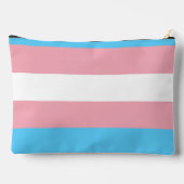 Transgender pride flag with text etui (Achterkant)