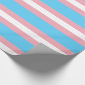 Transgender pride flag Wrapping Paper Cadeaupapier (Hoek)