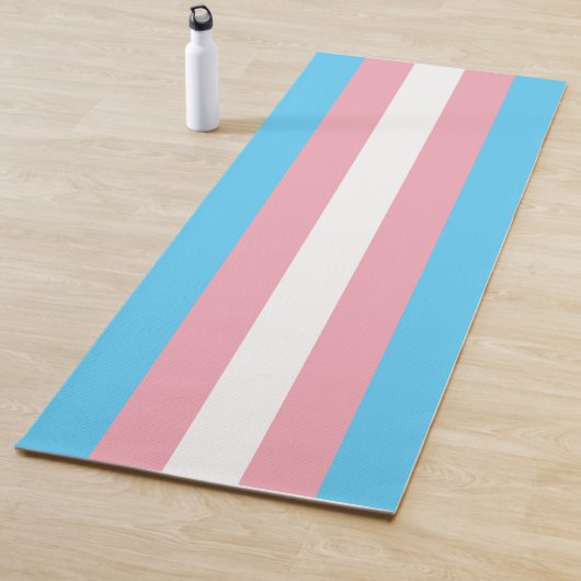 Transgender Pride Flag Yogamat (In situ)