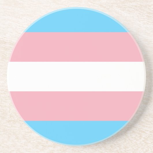 Transgender Pride Flag Zandsteen Onderzetter (Voorkant)