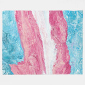 Transgender Pride | Fleece Blanket (Voorkant (Horizontaal))