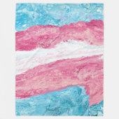 Transgender Pride | Fleece Blanket Deken (Voorkant)