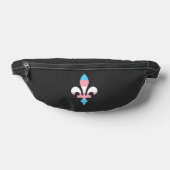 Transgender pride fleur-de-lis heuptasje (Liggend)