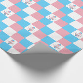 Transgender-pride fleur-de-lis-pakpapier cadeaupapier (Hoek)