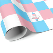 Transgender-pride fleur-de-lis-pakpapier cadeaupapier (Rol Hoek)