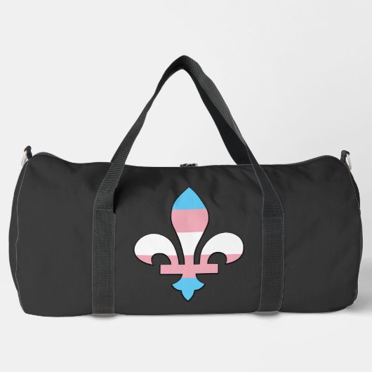 Transgender pride fleur-de-lis plunjezak (Voorkant)
