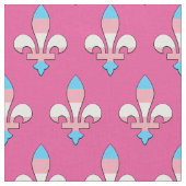 Transgender pride fleur-de-lis stof (Close Up)