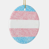 Transgender Pride Glitter Keramisch Ornament (Rechts)