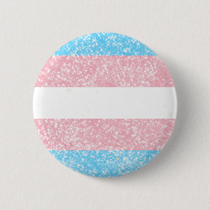 Transgender Pride Glitter Ronde Button 5,7 Cm