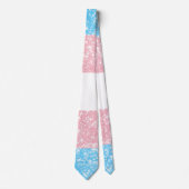 Transgender Pride Glitter Stropdas (Voorkant)