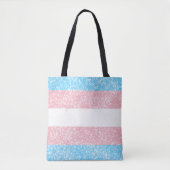 Transgender Pride Glitter  Tote Bag (Voorkant)