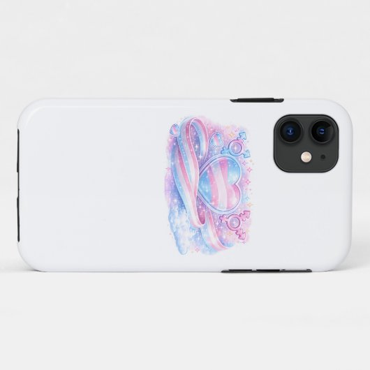 Transgender Pride Hart Galaxy  Case-Mate iPhone Case (Achterkant (horizontaal))
